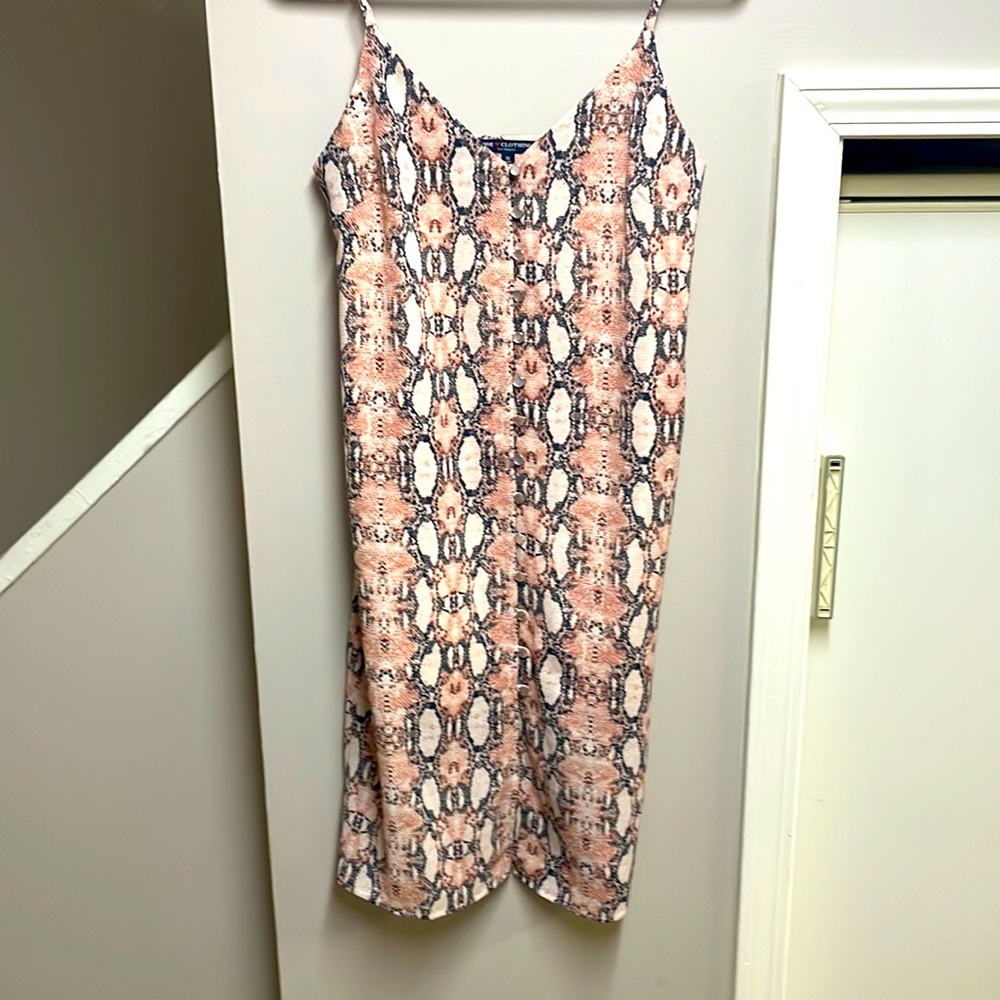 NWT pink snakeskin summer dress